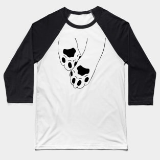 Stretching Cat paws Baseball T-Shirt